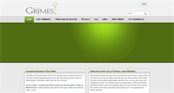 Desktop Screenshot of grimesiowa.gov